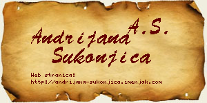 Andrijana Sukonjica vizit kartica